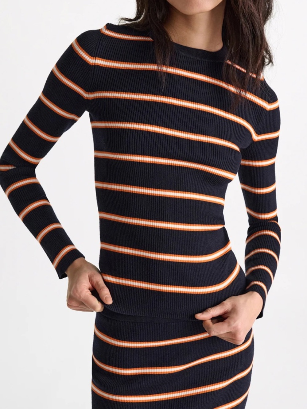 Dorothee Schumaker Energetic Ease Pullover Sweater Top Striped $550 - GORGEOUS!